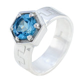 Skylar Fairytale Blue Solitaire Ring